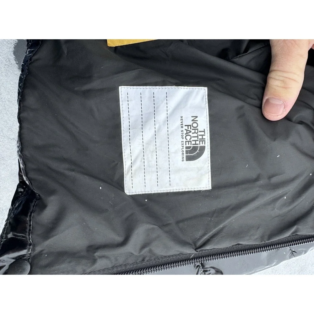 The North Face Girls XS (6) Black Hooded Puffer Jacket 600 Fill Down‎ Full Zip